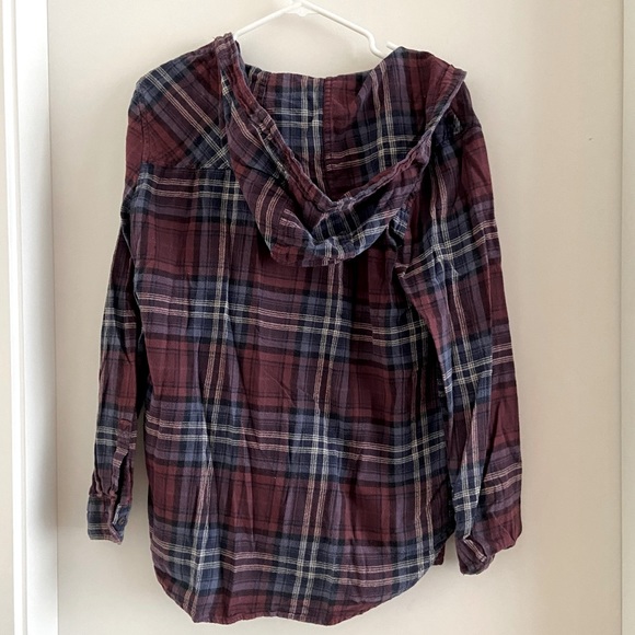 Garage Boyfriend Fit Flannel Plaid Shirt - Picture 2 of 2